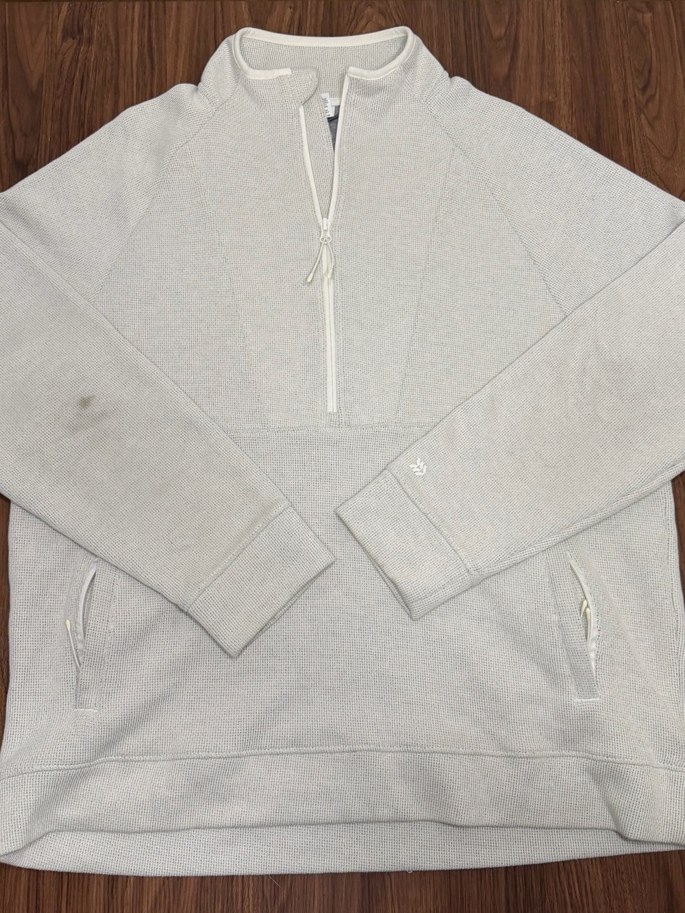 all in motion Light Gray Half-Zip Pullover Hoodie